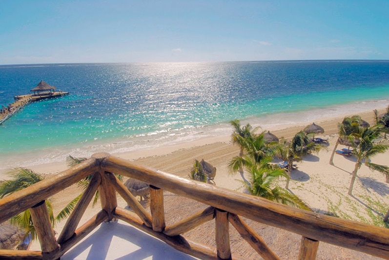 Caribbean beach view at Desire Pearl