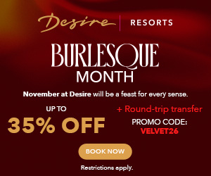 BURLESQUE MONTH - PROMO CODE: VELVET26