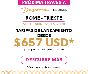 Desire Rome-Trieste Cruise 2028 - Lanzamiento